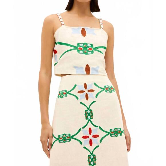 MARIE OLIVER Tops - NEW MARIE OLIVER wyatt top in trellis